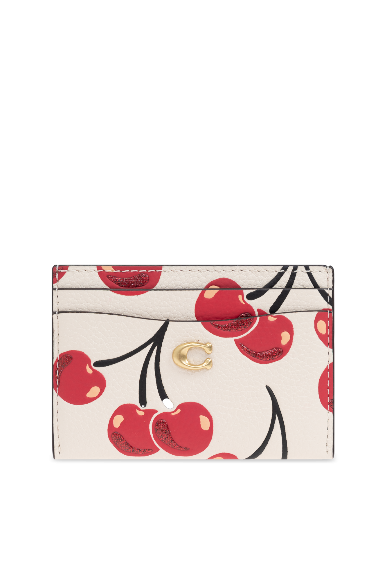 Cream Card case with print Coach Vitkac Italy